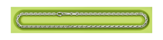 A detail view of Diamond Cut Trace Chain XL